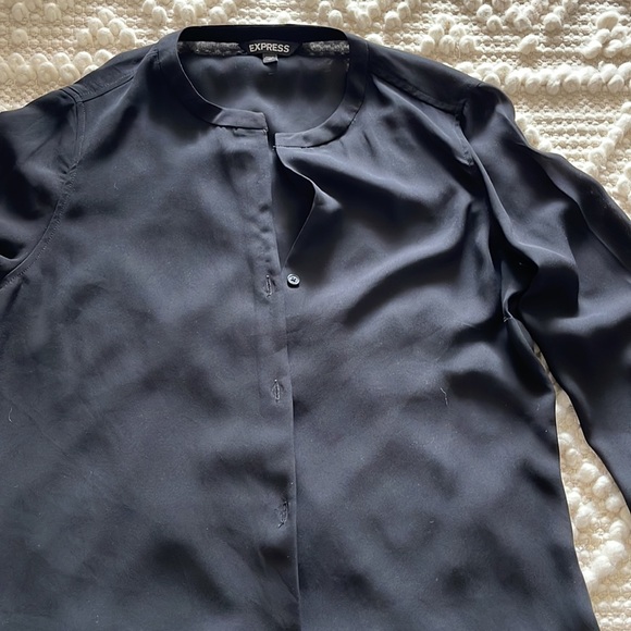 Black Button Up - Picture 2 of 3